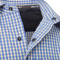 Helikon-Tex Covert Concealed Carry Short Sleeve Shirt - Royal Blue Checkered - XS