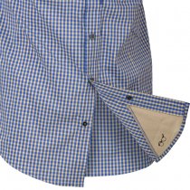 Helikon-Tex Covert Concealed Carry Short Sleeve Shirt - Royal Blue Checkered - M