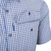 Helikon-Tex Covert Concealed Carry Short Sleeve Shirt - Royal Blue Checkered - 2XL