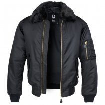 Brandit MA2 Jacket Fur Collar - Black - XL