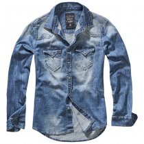 Brandit Riley Denimshirt - Denim Blue - M