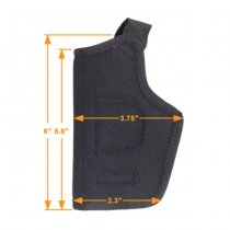 Leapers Concealed Belt Holster Right - Black