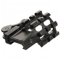 Leapers Quad-Rail 2-Slot Angle QD Mount - Black