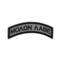 JTG Molon Labe Tab Rubber Patch - Olive