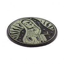 JTG Santa Muerte Rubber Patch - Glow in the Dark