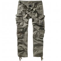 Brandit Pure Slim Fit Trousers - Olive - L