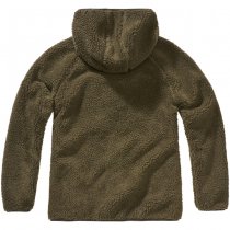 Brandit Ladies Teddyfleecejacket Hood - Olive - S