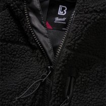 Brandit Ladies Teddyfleecejacket Hood - Black - 2XL