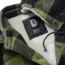 Brandit Lumberjacket Hooded - Black / Olive - 4XL