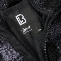 Brandit Teddyfleece Jacket - Black / Grey - 4XL