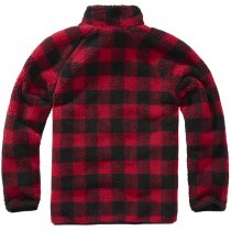 Brandit Teddyfleece Troyer - Red / Black - M