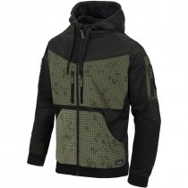 Helikon-Tex Rogue Tactical Hoodie FullZip - Black / Desert Night Camo - S