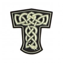 JTG Thors Hammer Dragon Rubber Patch - Glow in the Dark