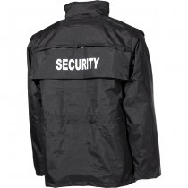 MFH SECURITY Waterproof Parka - Black - M