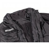 MFH SECURITY Waterproof Parka - Black - XL