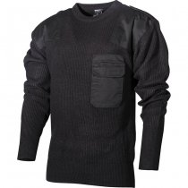 MFH BW Pullover Chest Pocket Polyacryl - Black - 60