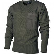 MFH BW Pullover Chest Pocket Polyacryl - Olive - 62