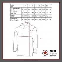 MFHHighDefence US Undershirt Level 2 GEN III - Olive - L