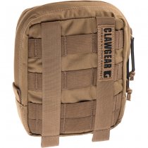 Clawgear Medium Vertical Utility Pouch Zipped Core - Coyote