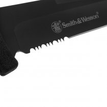 Smith & Wesson SW7S Fixed Blade Serrated Tanto - Black