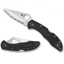 Spyderco C11 Delica4 Lightweight Combo Edge Folder BK