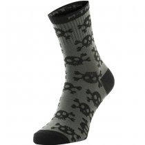 M-Tac Lightweight Socks Pirate Skull Mk.3 - Olive