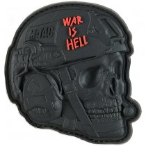 M-Tac War is Hell 3D Rubber Patch - Black