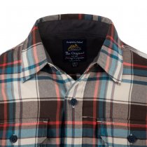 Helikon-Tex Greyman Shirt Nylon Sorona Blend - Coral Crimson Checkered - L