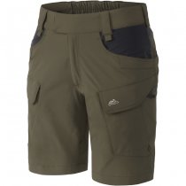 Helikon-Tex Women's OTS Outdoor Tactical Shorts 8.5 - Taiga Green / Black - 3XL