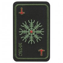 M-Tac Card Helm of Terror Embroidery Patch - Black