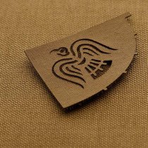 M-Tac Raven Flag Cutout Laser Cut Patch - Coyote